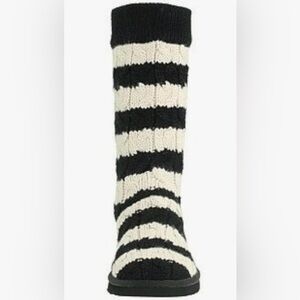 Ugg cable knit stripe boots
